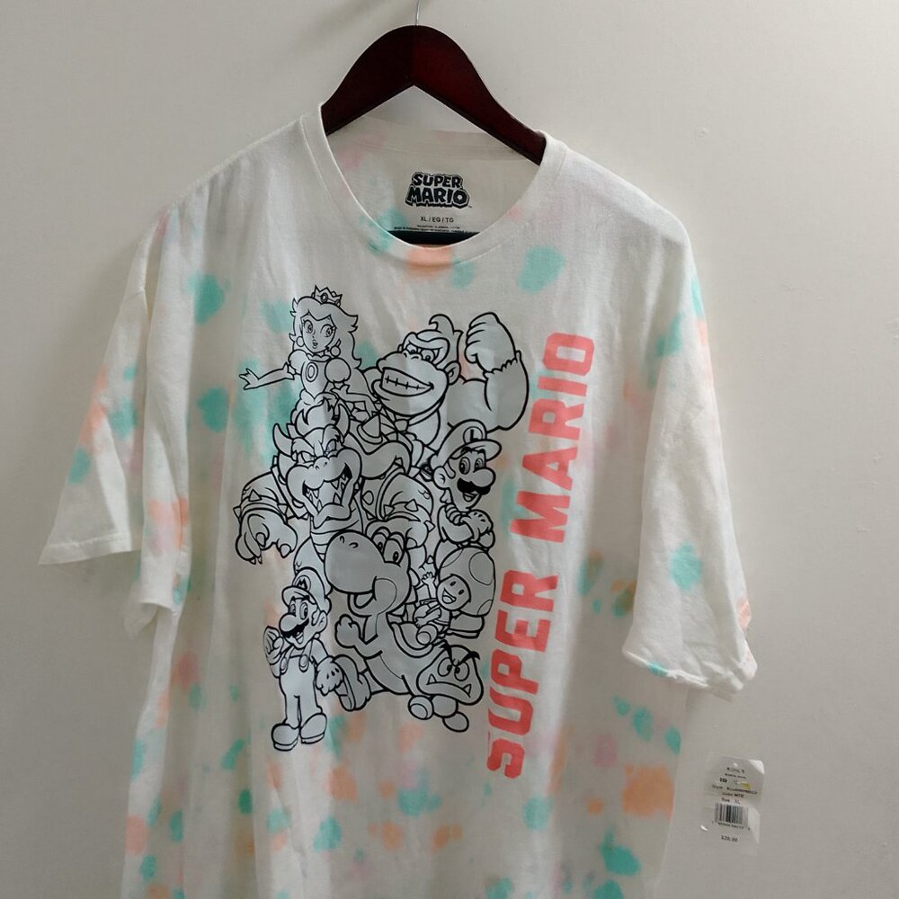 "Super Mario", Short Sleeved, Adult/ Ladies T-Shirt